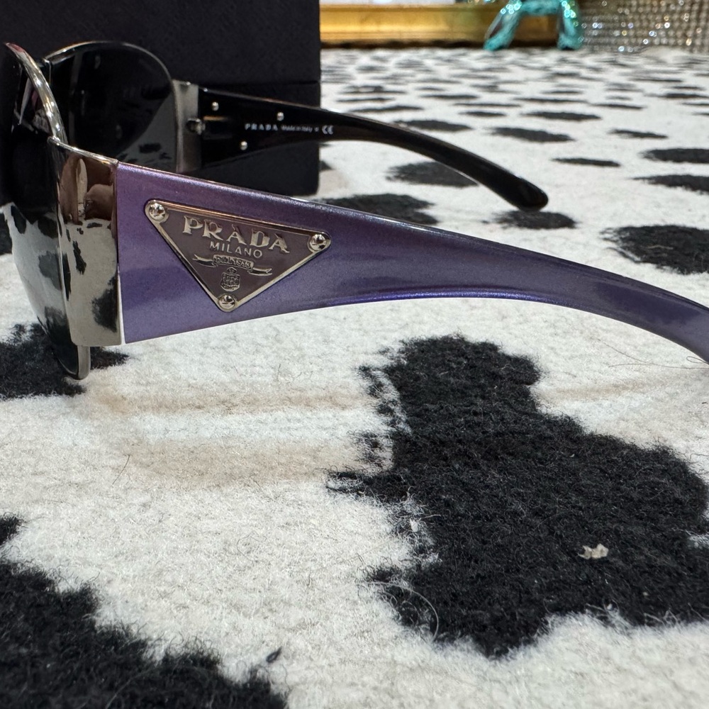 Prada Black Gradient Shield Sunglasses - image 3